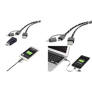 Renkforce Apple iPad/iPhone/iPod接続ケーブル [1x USB 2.0コネクタA-1x USB 2.0コネクタMicro-B, (940910044516) - Product Image 1