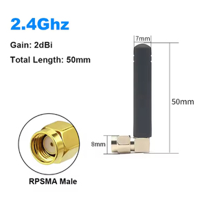 2.4GHz <strong>5GHz</strong> External Antenna WiFi Dual Band Omni Directional Antenna Used in <strong>Wi</strong>-<strong>Fi</strong> BLE Zigbee RFID Thread IoT Wireless Protocol - Product Image 2