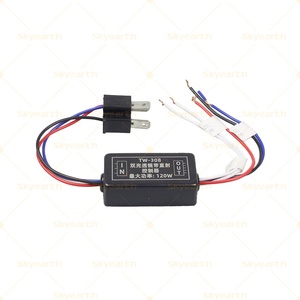 H4 Hi/Lo işın kontrol demeti lazer çift renkli projektör Lens farlar yüksek düşük işın kontrol Led sis lambası Lens denetleyici - Product Image 1