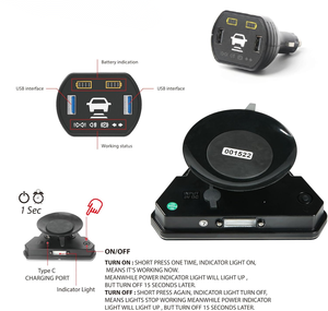 Magnetic <strong>LED</strong> Driver Triangle-Trailer ECE EMC R10 Approved Waterproof <strong>6</strong> Functions, Wireless Pilot <strong>Kit</strong>, Rear Light, for Towing - Product Image 4