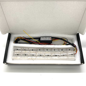 Car RGB DRL <strong>LED</strong> Daytime Running Lights Soft <strong>Tears</strong> Strips Steering Lights Angel Eye Strip Light 16LED - Product Image 2