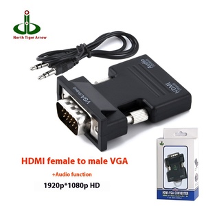 Copper for HDMI Female <strong>to</strong> Male VGA HD <strong>Adapter</strong> Cable Converter for TV Computer Screen Display Audio Video for Set-Top Box - Product Image 2