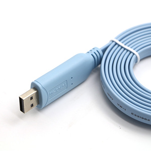 Cavo per Console 1.8M per dispositivi di rete Cisco RJ45 Cat5 Ethernet USB seriale RS232 porta cavi di Rollover treccia per Computer - Product Image 1