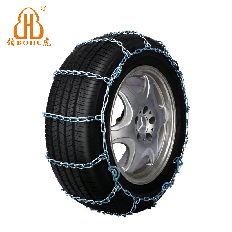 बोहू एंटी-स्किड चेन टायर बर्फ़ चेन मिश्र धातु स्टील उच्च गुणवत्ता वाली कारों के सुव ट्रक एंटी-स्लिप टायर चेन बर्फ