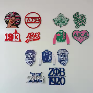 Tùy Chỉnh Bán Buôn Sorority Fortitude Lady 1913 Với Tam Giác Voi Lá Chắn Thêu Sắt Trên Các Bản Vá Lỗi - Product Image 4