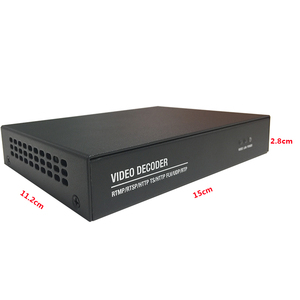 Decodificador de Streaming IP a VGA, convertidor para sistema de servidor punto a Piot, h.265, HD-M, AV, IPTV, H.264 - Product Image 5