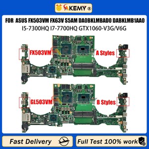ASUS FX503VM FX63V S5AMラップトップマザーボードDA0BKLMBAD0 DABKLMB1AA0 GL503VMメインボード用i5-730 100% テスト済みOK - Product Image 2