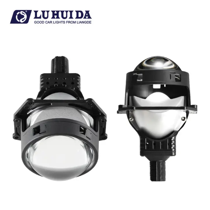 A3 süper güç far çift reflektör güçlendirme far 3.0 inç bi led projektör lens için araba