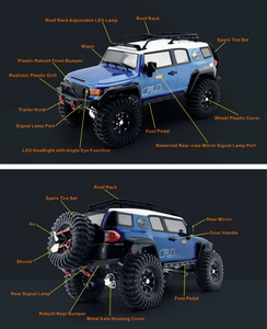 1/10 RGT EX86120 çiğnemek RC paletli kiti çocuklar için oyuncak 4WD tırmanma kaya HSP RC araba paletli - Product Image 5