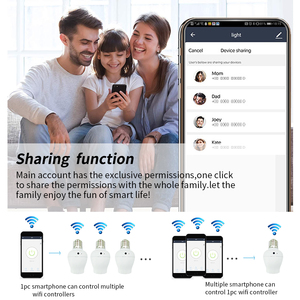 Tuya Smart WiFi E27/E26 Lampen fassung mit Smart life Fernbedienung Google Home Alexa Integration DIY Home Smart Sokcet Adapter - Product Image 5