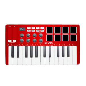 Teclado controlador MIDI serie Pro-Teclado MIDI USB de 25 teclas con almohadillas RGB sensibles a la velocidad para Ableton/FL Studio