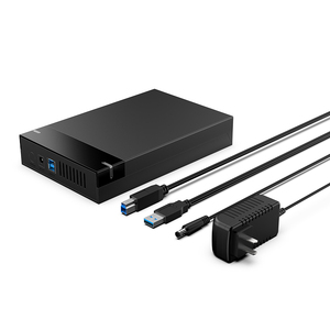 JEYI Factory 3.5&quot; SATA HDD <strong>Enclosure</strong>, USB3.0 5Gbps Transparent Case with 5V/2A Adapter (Tool-Free &amp; 20TB Support) - Product Image 2