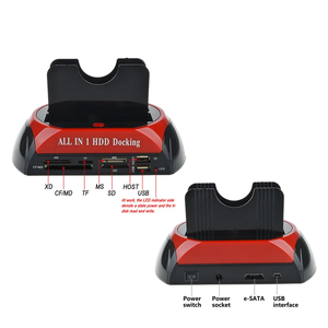 PSDA hepsi 1 Hdd yerleştirme istasyonu eSATA USB 2.0/3.0 adaptörü için 2.5/3.5 sabit Disk sürücü yerleştirme istasyonu sabit muhafaza - Product Image 5
