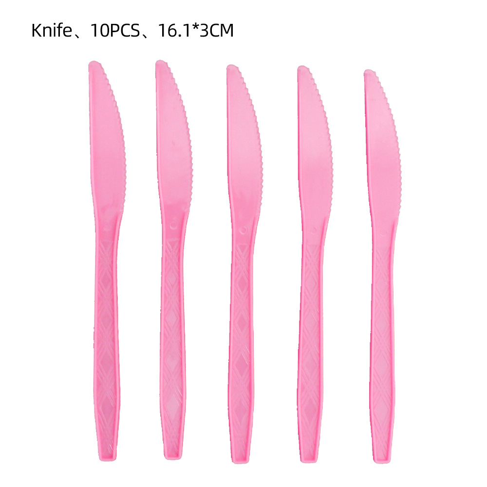 Couteau rose-10 pièces