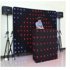 发光二极管DJ灯光视觉窗帘DMX512声控RGB支持派对俱乐部KTV照明用发光二极管明星视频布