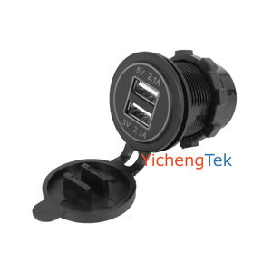 5V 4.2A输出双电源适配器12V 24v汽车总线双USB充电端口充电器插座 - Product Image 5