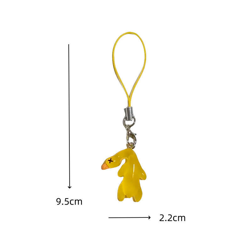 Pendentif canard rôti jaune