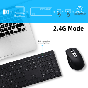 Teclado inalámbrico recargable multifuncional con retroiluminación para 2,4G, diseño elegante y ultrafino - Product Image 6