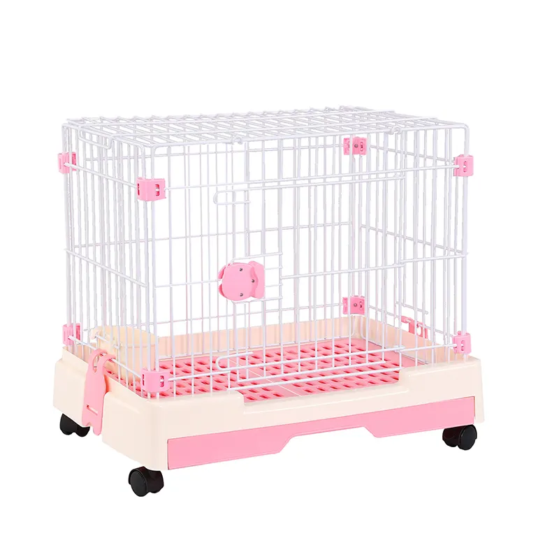 Professional Metal Foldable Small Medium Dog Cage Collapsible Pet Cage Kennel Mesh Dog Cage
