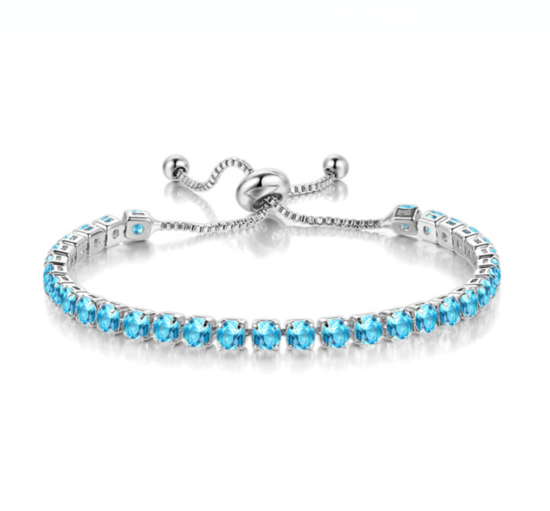 Silver+Light Blue