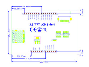 Scheda schermo LCD TFT da 3.5 pollici scheda Mega2560 scheda Display modulo LCD Plug and Play