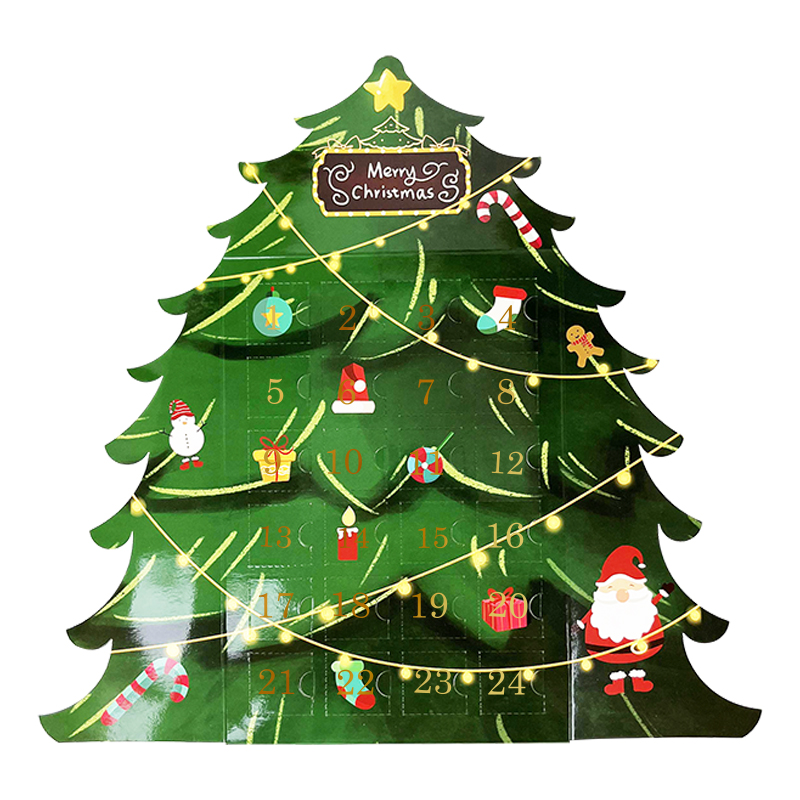 Calendrier de l'Avent en forme d'arbre