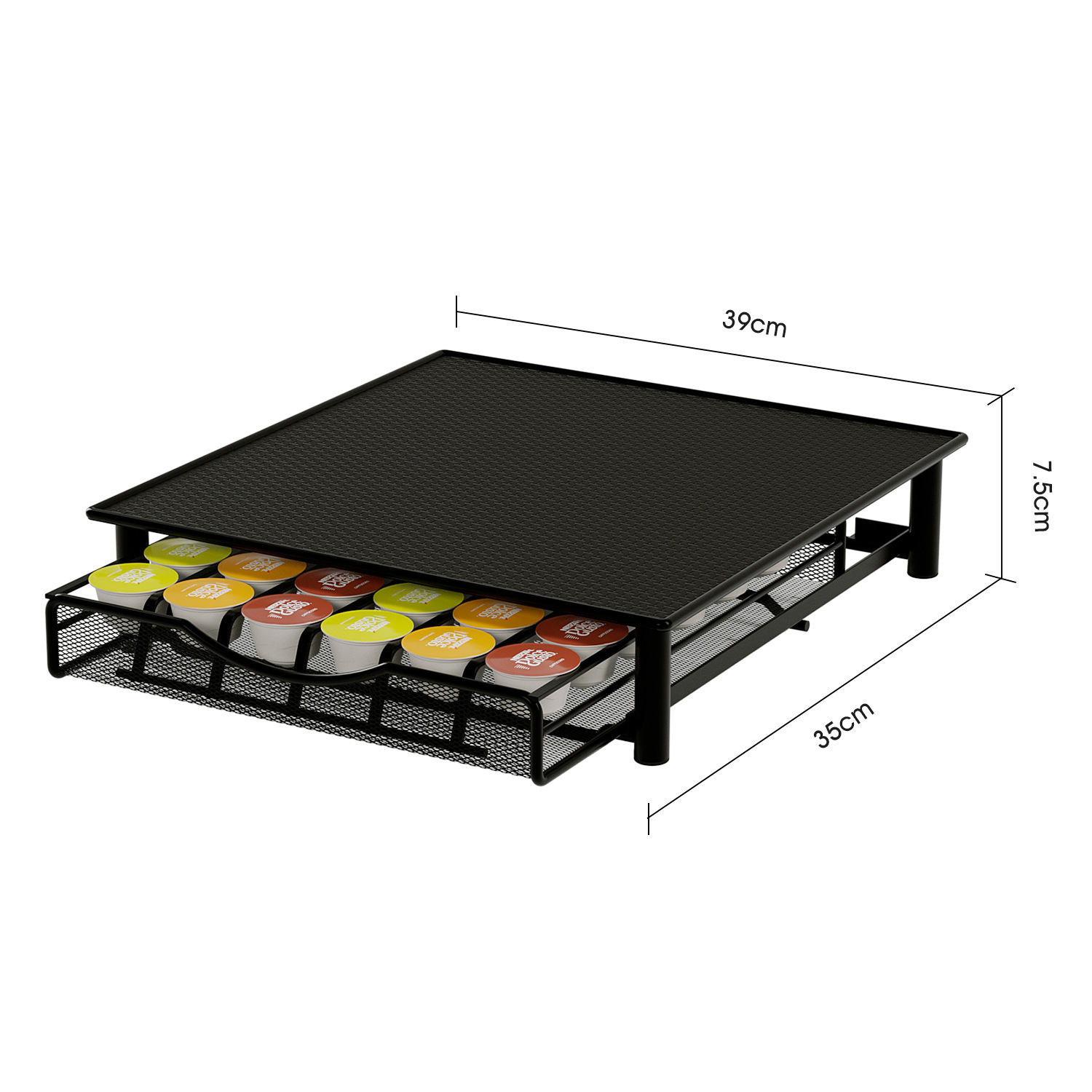 Black -holds 36 capsules