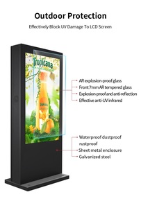 Pantalla táctil inteligente LCD dual vertical para interiores Android 7,1 OS 4G Wifi Señalización digital y pantallas Reproductor de publicidad - Product Image 2