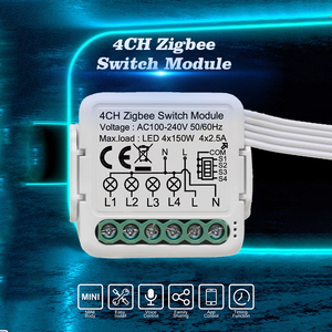 Smart Switch 4 Gang <strong>Zigbee</strong> Relay 220v Module for Home Automation Solution - Product Image 3