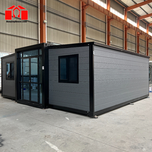 Teknoloji özellikli genişletilebilir 40ft konteyner ev 2 3 yatak odası katlanır modeli ile çelik konstrüksiyon otel ofisleri için mağaza kullanımı - Product Image 1