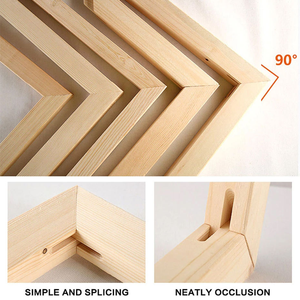 <strong>DIY</strong> Wooden Picture <strong>Frames</strong> Natural Pine Wood <strong>Frame</strong> for Oil Painting Easy to Build Stretch bar Canvas <strong>Frames</strong> - Product Image 6