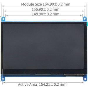7 Zoll Raspberry Pi LCD HDMI Display Monitor Himbeer Pi 3B /4B HD IPS - Product Image 5