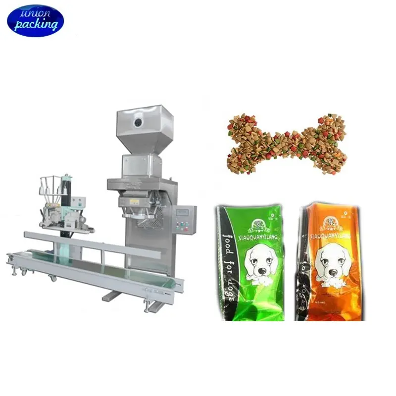 Premium arabica kahve yarı otomatik çanta ile pencereden görmek/köpek maması üretim hattı, pet kahve çanta fermuarlı çanta/alüminyum folyo evcil hayvan gıda