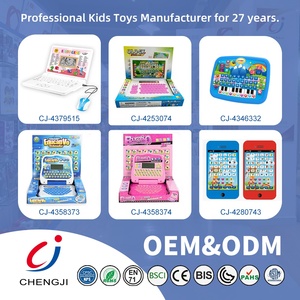 Chengji bilingue learning machine baby early educational led screen computer toy apprendimento inglese arabico bambini laptop con mouse