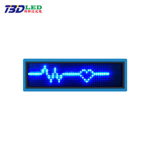 スクロールメッセージミニLEDネームタグスマートフレキシブルRGB LEDディスプレイネームバッジ工場卸売 - Product Image 2