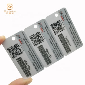 Customized Design CR80 Printed Color Plastic PVC Barcode Card - Product Image 1