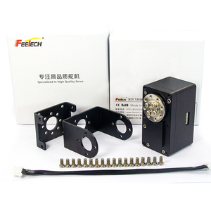 Feetech มอเตอร์หุ่นยนต์ SM60CL 60kg เพลาคู่12V ควบคุมมุม0-360องศาเซอร์โว RS485อัจฉริยะพร้อมเกียร์เหล็กทำจากโลหะ
