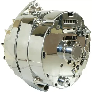<strong>Alternator</strong> for 110A Chrome STREET ROD <strong>GM</strong> HIGH AMP OUTPUT One 1 <strong>WIRE</strong>; 400-12395