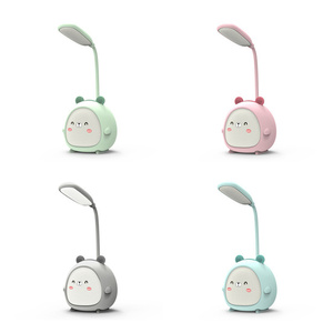 Yatak odası gece lambası USB şarj edilebilir üç hızlı karartma sevimli yurt öğrenme okuma göz koruması LED masa masa lambası - Product Image 5