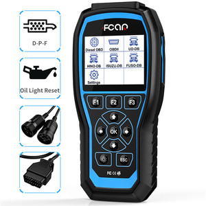 FCAR F506 Pro 2-in-1 OBD2 teşhis aracı ağır dizel kamyon tarayıcı DPF rejenerasyon araba İngilizce dil motor analizörü - Product Image 2