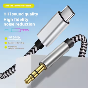 Yardımcı ses kablosu araba Aux ses jakı müzik ses kablo kordonu tip-c için 3.5MM USB c tipi C 3.5MM kablo - Product Image 4