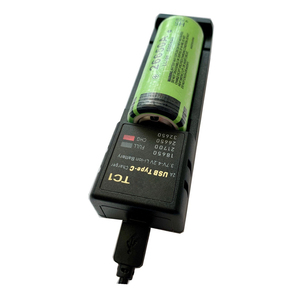 Universal Smart Charger for 18650 26650 21700 Lithium Battery USB Tp-<strong>C</strong> 3.7V 4.2V Single Slot with 10W <strong>Output</strong> Power 5V/2A <strong>Input</strong> - Product Image 3