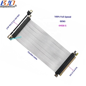 Xếp 270 độ PCI-E 5.0 16X đến X16 Gen5 GPU Riser cáp mở rộng 0.2m 0.3M 0.4m 0.5M 0.6m cho A100 rtx5090d rx9070xt H100 - Product Image 2