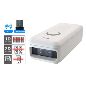 Código Qr portátil Escáner inalámbrico Bt Lector de código Qr 2d 1d Escáner de código de barras de mano Pistola de escaneo