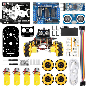 Tscinbuny Electronic 4WD Mecanum Wheel Smart Car Kit Starter fai da te per Arduino Education Maker schede Kit Robot - Product Image 1