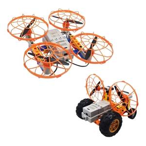 Aismartlink <strong>DIY</strong> Building Block <strong>Drone</strong> RC Car Set Suitable for Kids and Beginners, 2 Different Shapes, Remote Control Quadcopter