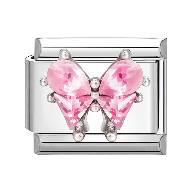 Mariposa de diamante rosa