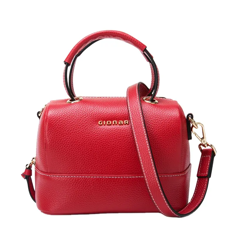 2023 China Brand Gionar Handy tasche Rotes Leder Mini Boxy Umhängetaschen für Damen