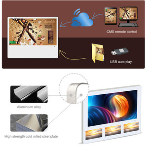 Customize Size Elevator <strong>LCD</strong> Advertising <strong>Display</strong> Wall Mount CMS <strong>Control</strong> Digital Signage Split Screen 21.5/19/18.5/15/13.3/10&quot;