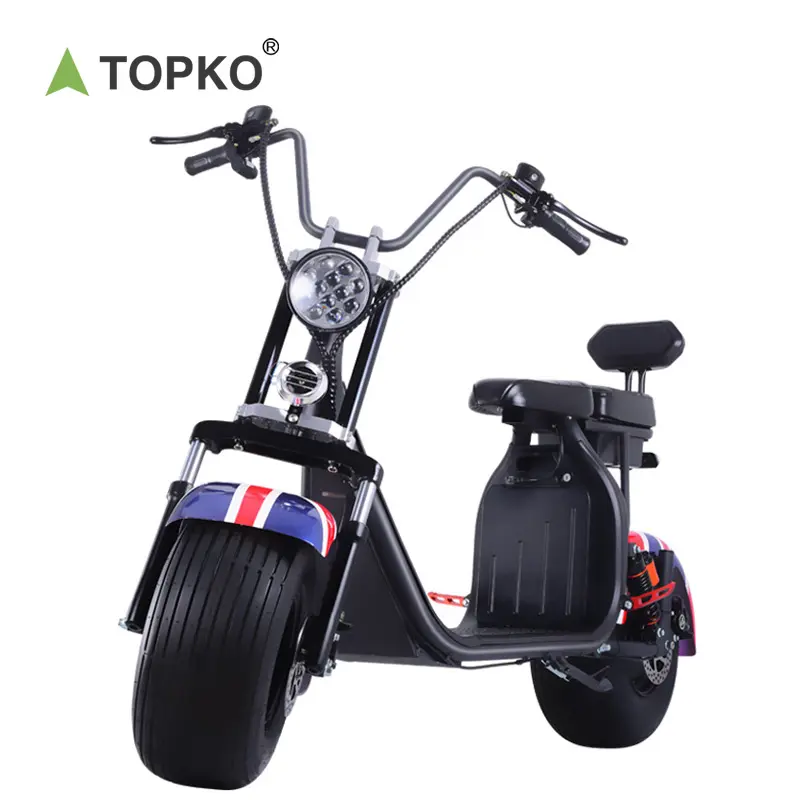TOPKO ha personalizzato la grande gomma grassa leggera del LED Citycoco motorino a due ruote 1500W motorino elettrico di Citycoco del motore